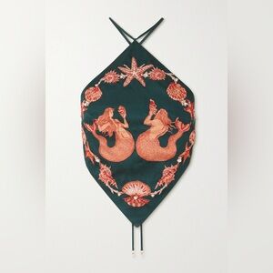 Clio Peppiatt Mermaid Halterneck Embellished Top